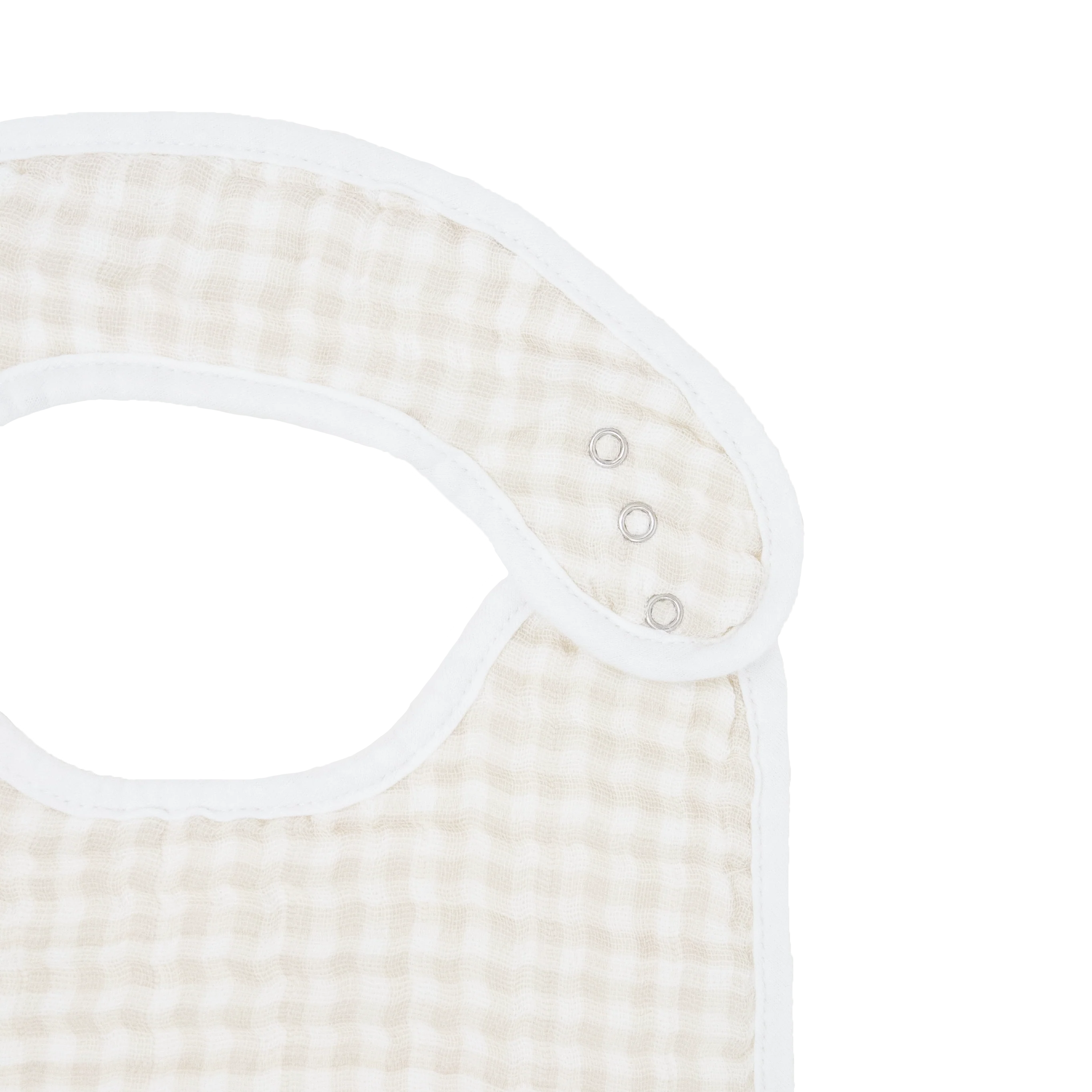 Cotton Muslin Classic Bib 3 Pack - Georgia Peach - Image 7