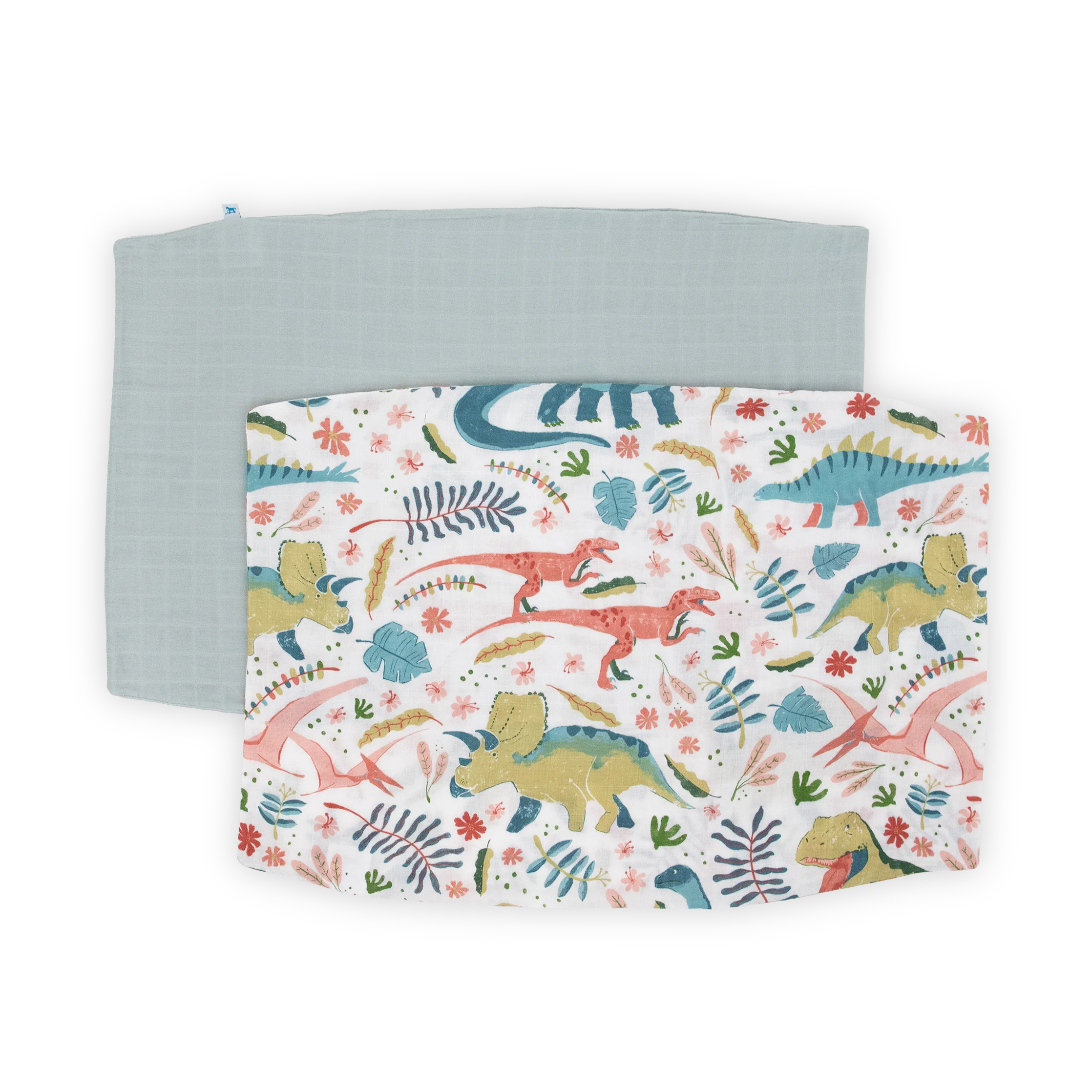 Cotton Muslin Pillowcase 2 Pack - Boho Dino - Image 5