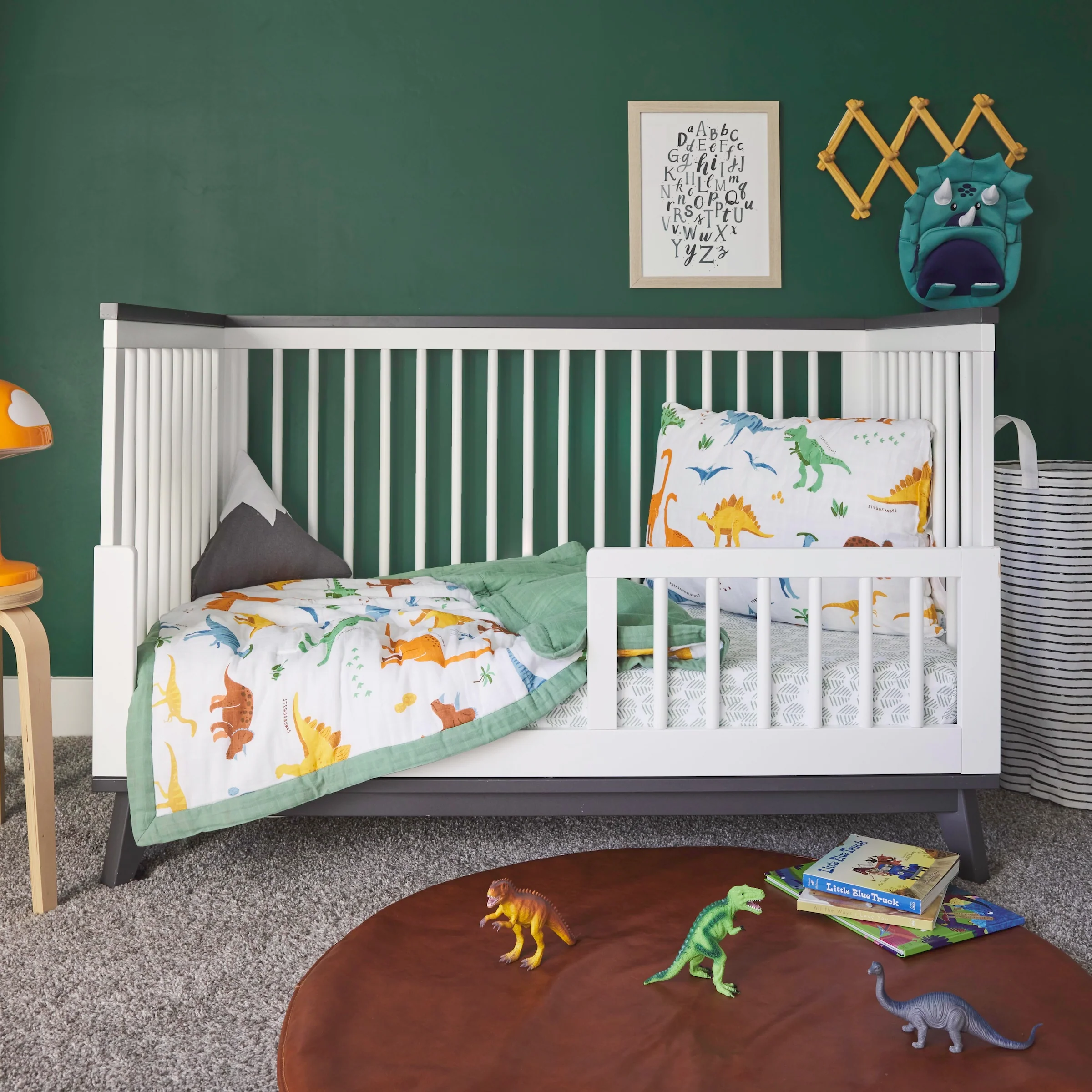 Cotton Muslin Pillowcase 2 Pack - Dino Names - Image 6