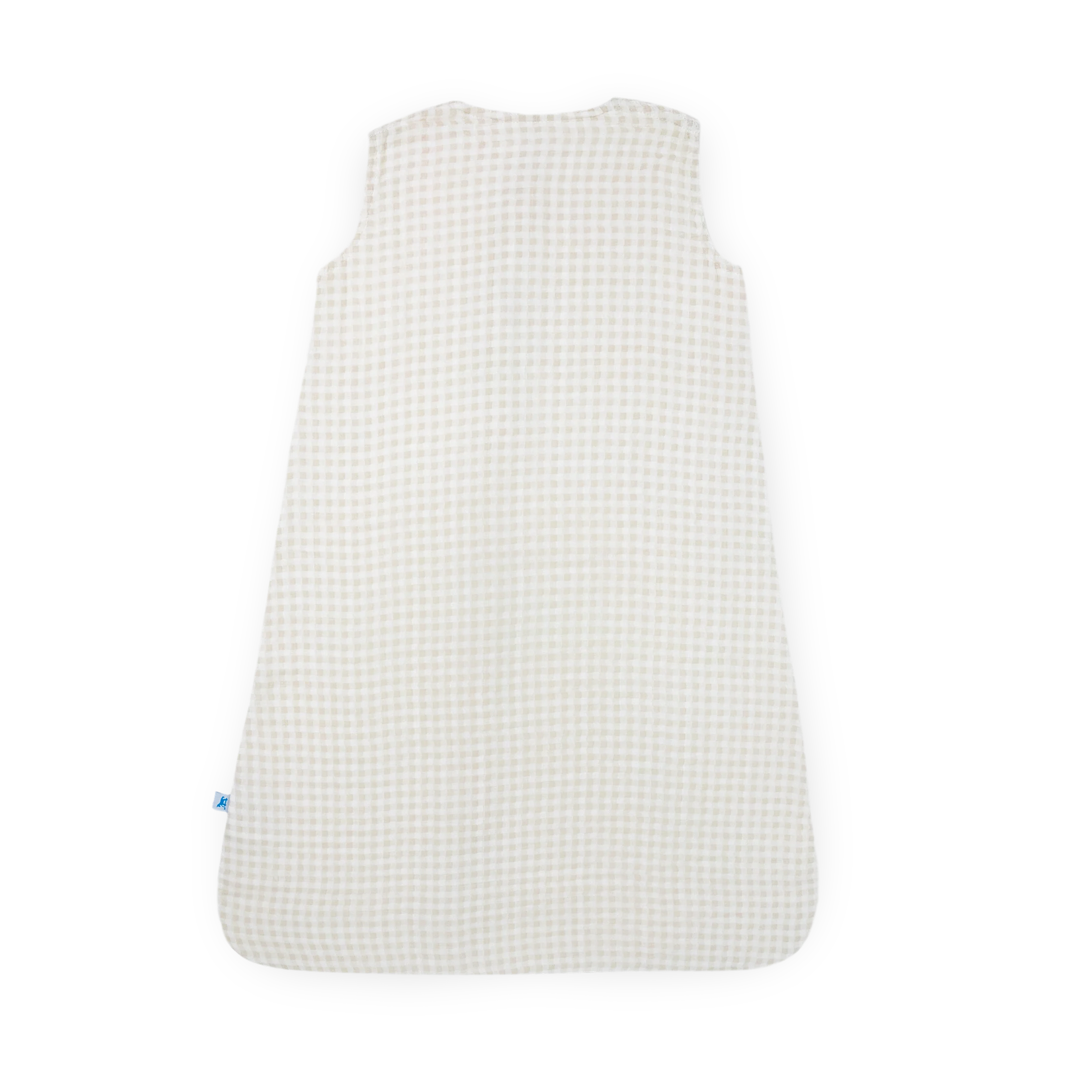 Cotton Muslin Sleep Bag - Tan Gingham - Image 3