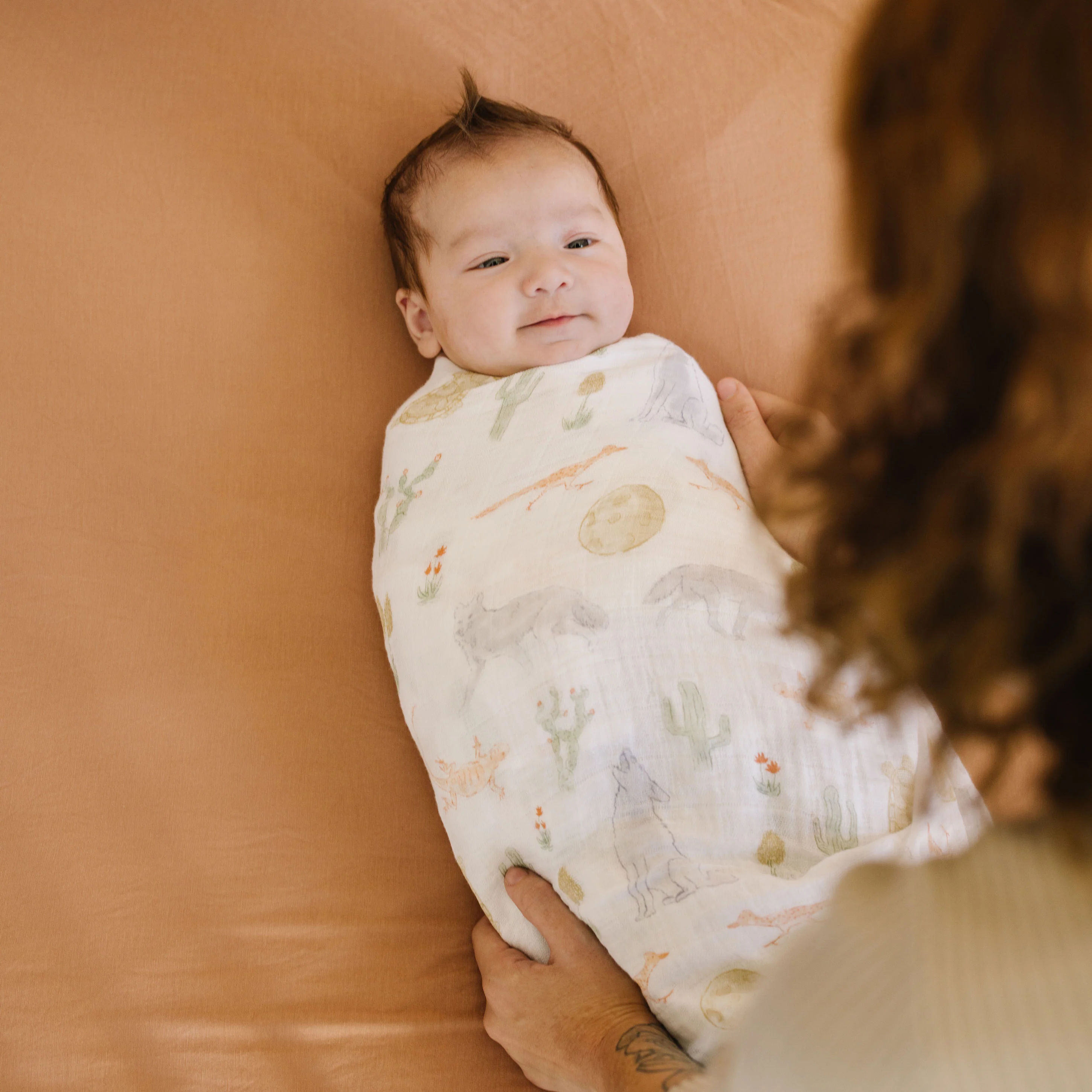 Cotton Muslin Swaddle Blanket 3 Pack - Desert Night - Image 14