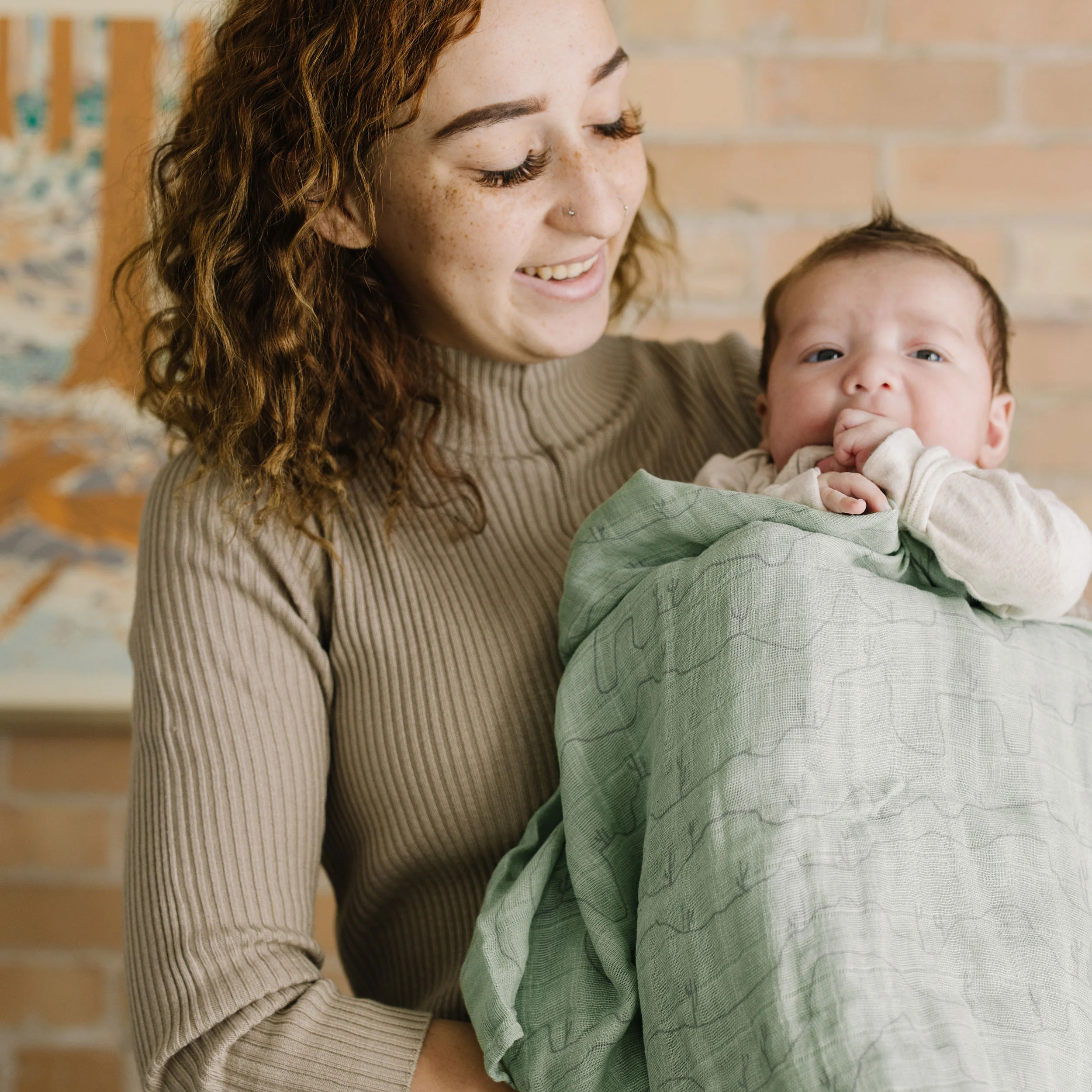 Cotton Muslin Swaddle Blanket 3 Pack - Desert Night - Image 16