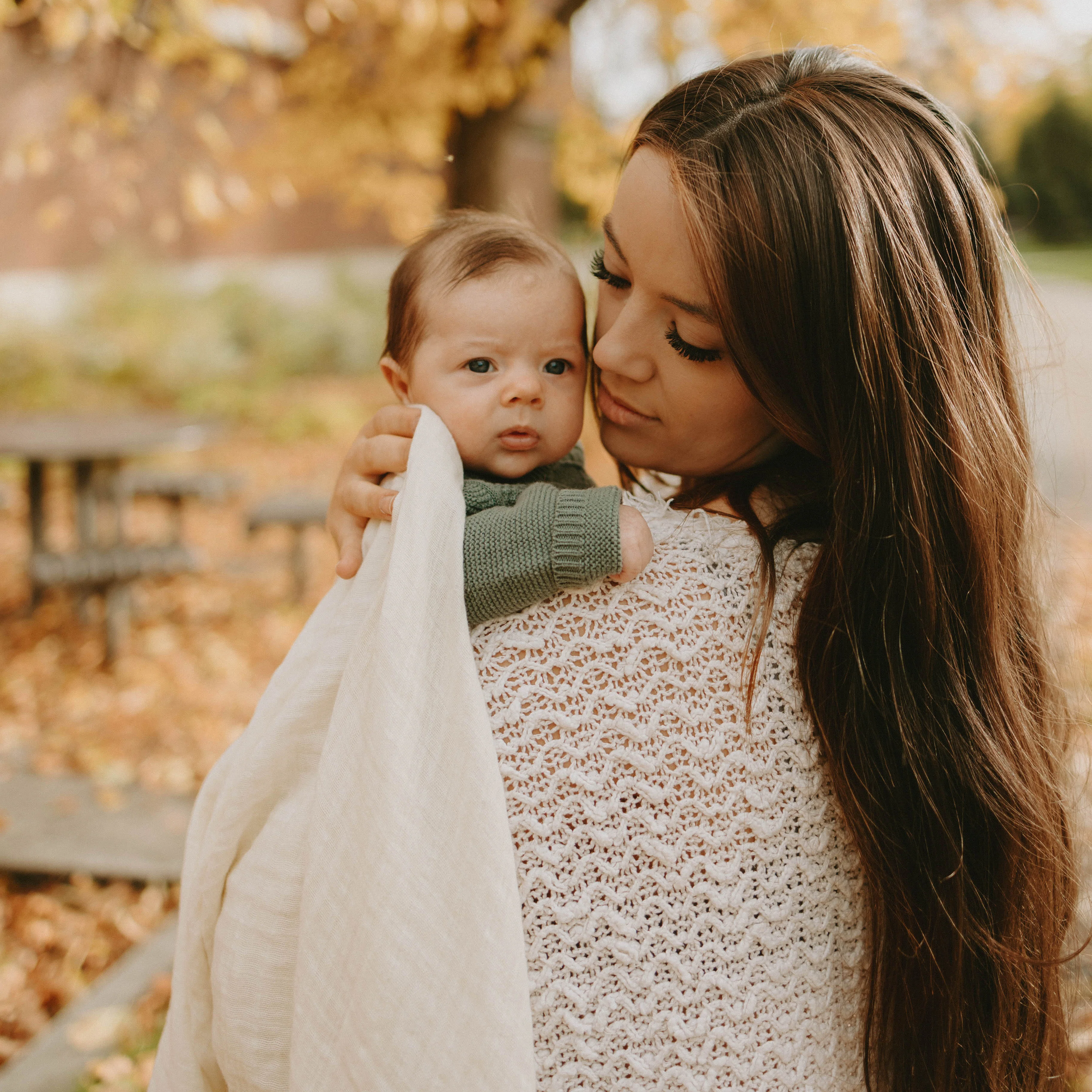 Cotton Muslin Swaddle Blanket 3 Pack - Fern 2 - Image 10
