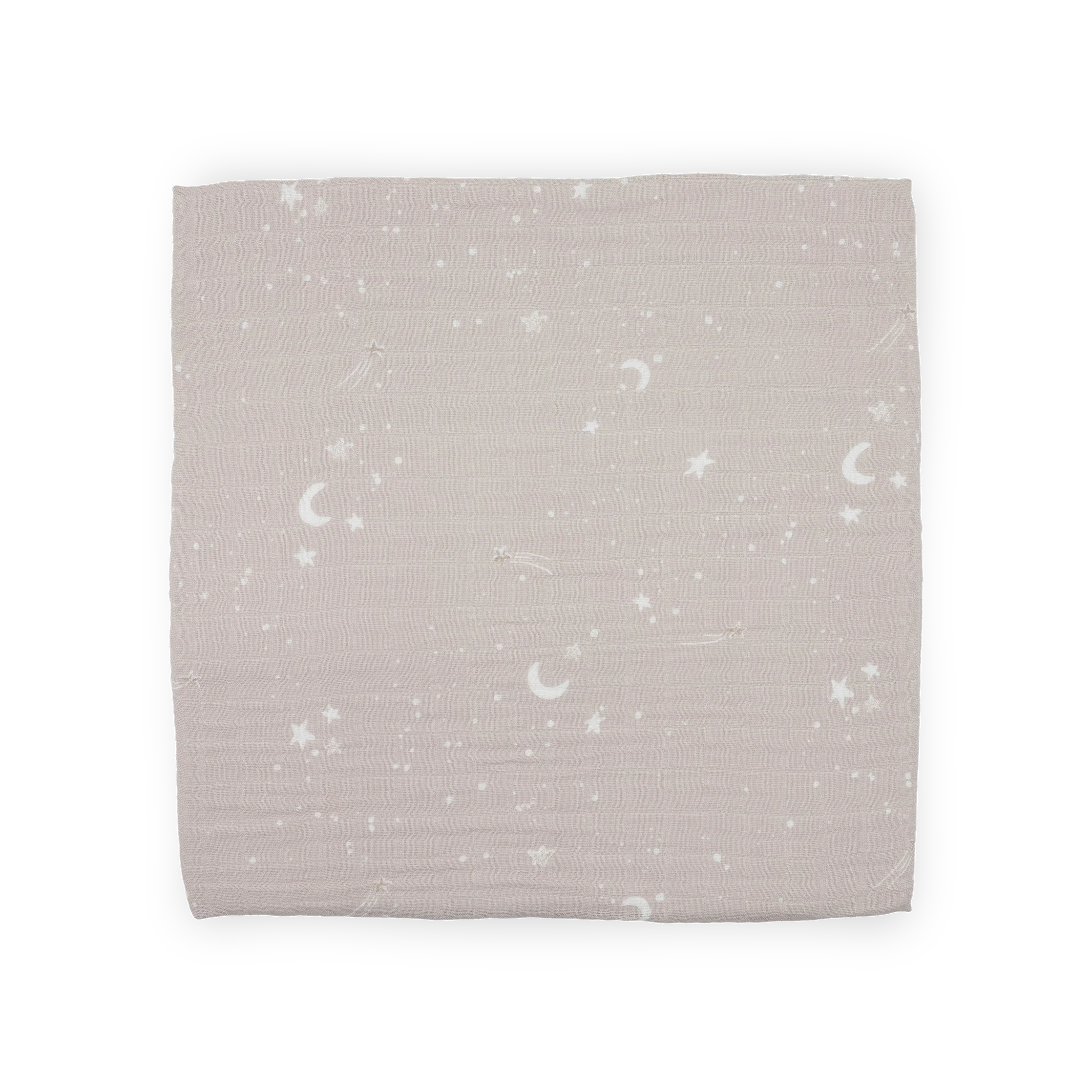 Organic Cotton Muslin Swaddle Blanket - Moon Dust - Image 3