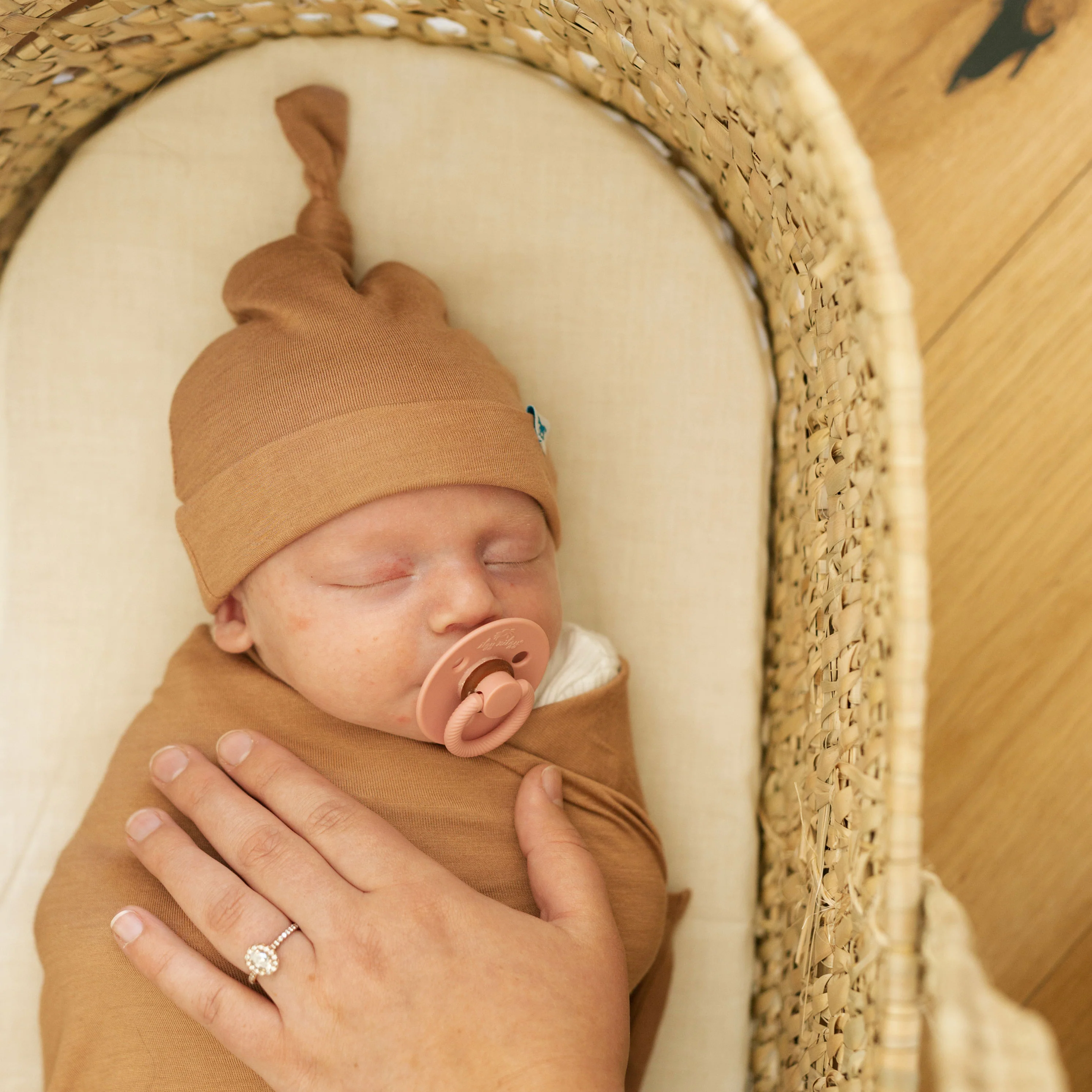 Stretch Knit Hat - Terracotta - Image 3